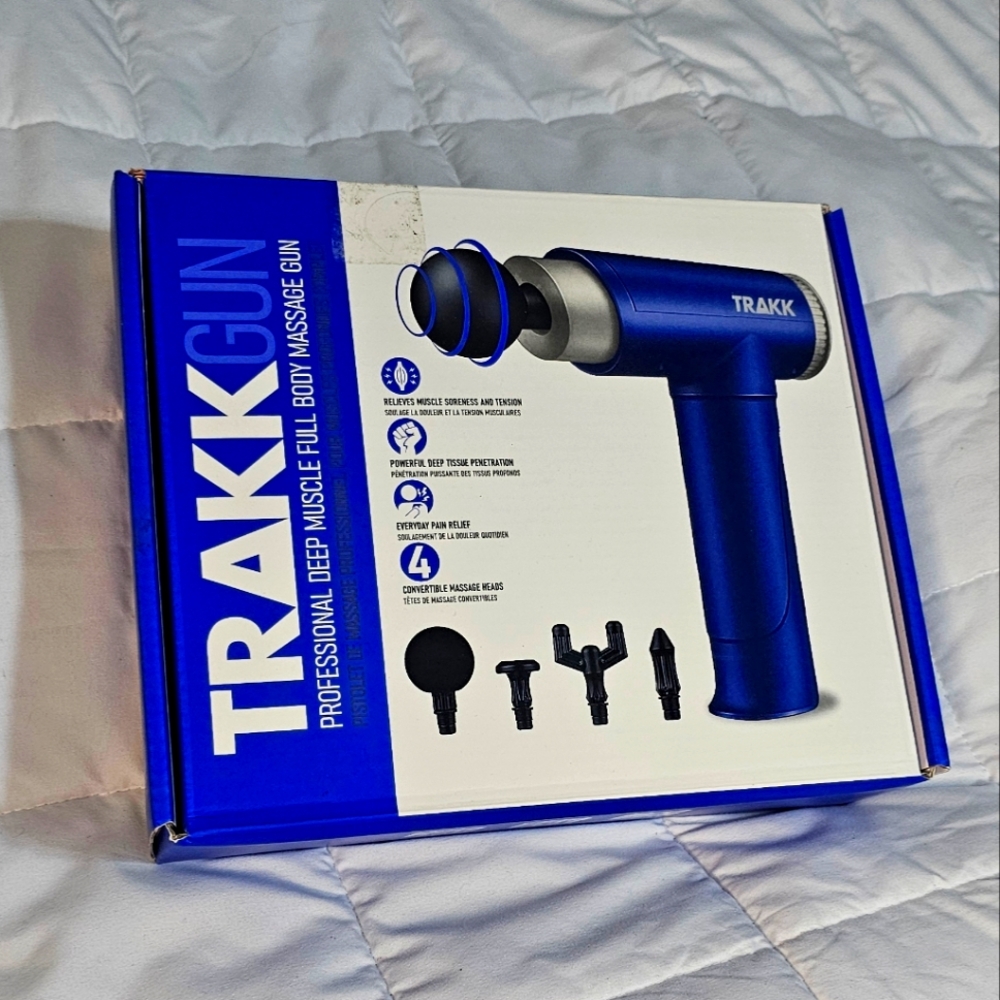 TRAKK Deep Tissue Handheld Massage Gun NEW IN PKG